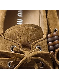 Suede Tassel Loafers