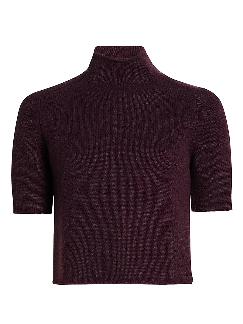 Fride Cashmere Short-Sleeve Sweater
