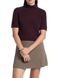 Fride Cashmere Short-Sleeve Sweater