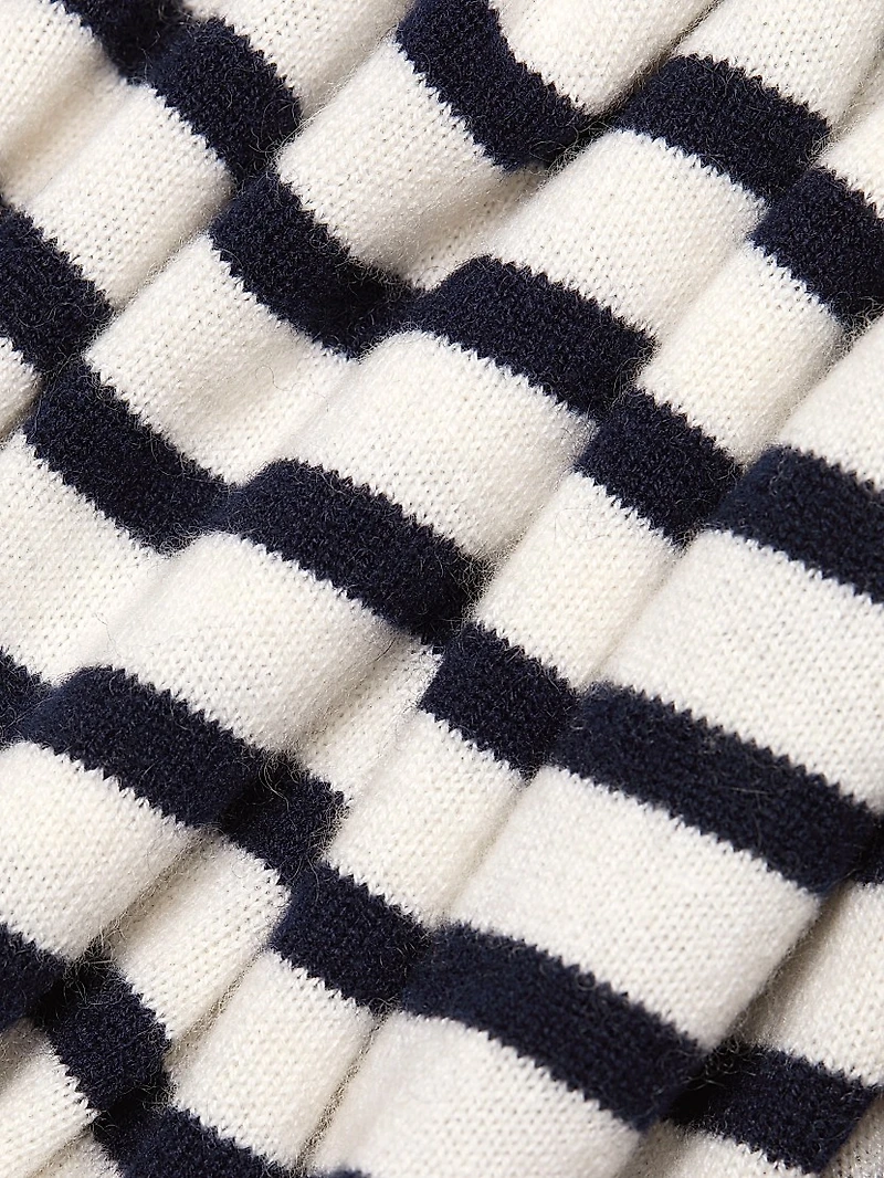 Cila Striped Cashmere Relaxed-Fit T-Shirt