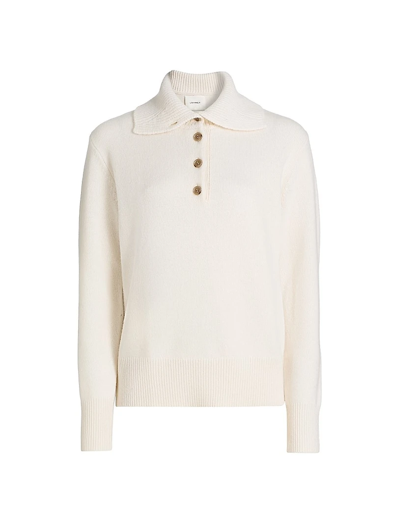 Maisie Cashmere Regular-Fit Polo Sweater