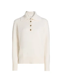 Maisie Cashmere Regular-Fit Polo Sweater