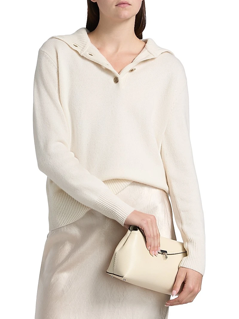 Maisie Cashmere Regular-Fit Polo Sweater