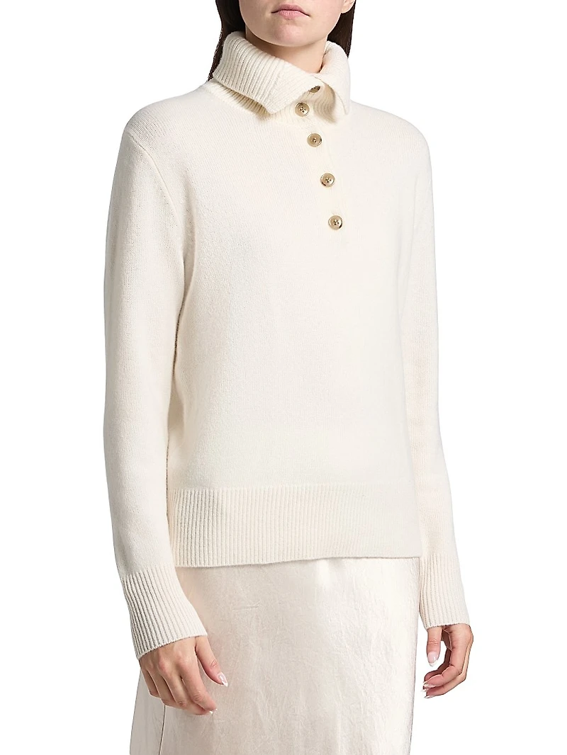 Maisie Cashmere Regular-Fit Polo Sweater