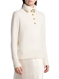Maisie Cashmere Regular-Fit Polo Sweater