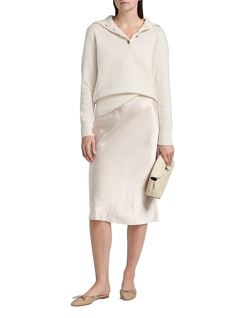 Maisie Cashmere Regular-Fit Polo Sweater