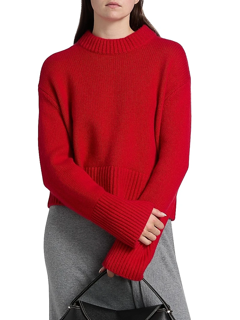 Sony Drop-Shoulder Cashmere Sweater