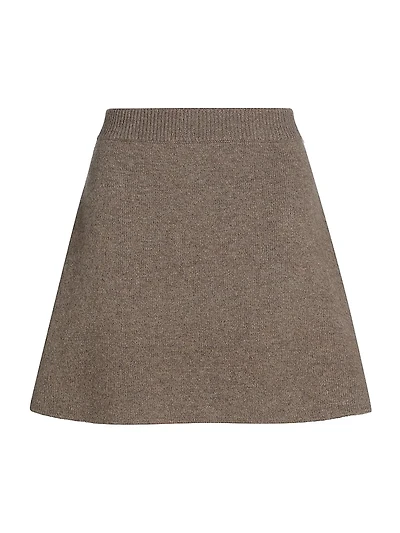 Clare Cashmere A-Line Miniskirt