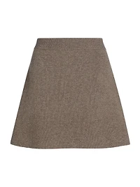 Clare Cashmere A-Line Miniskirt