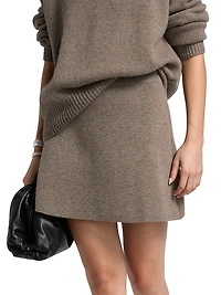 Clare Cashmere A-Line Miniskirt