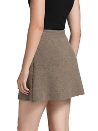 Clare Cashmere A-Line Miniskirt