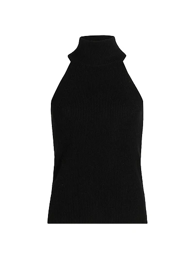 Freya Cashmere Turtleneck Tank