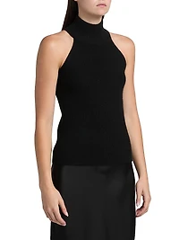 Freya Cashmere Turtleneck Tank