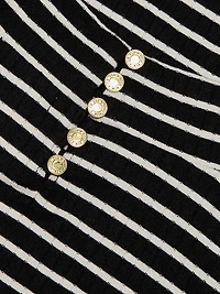 The Knit Striped Rib-Knit T-Shirt