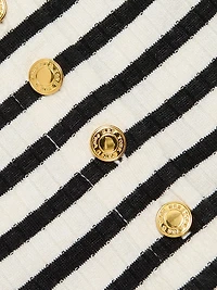 The Knit Striped Turtleneck Long-Sleeve Top