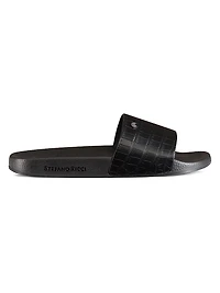 Crocodile Leather Slides