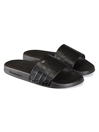 Crocodile Leather Slides