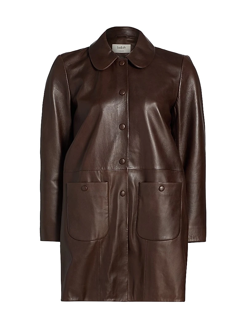 Madie Leather Coat