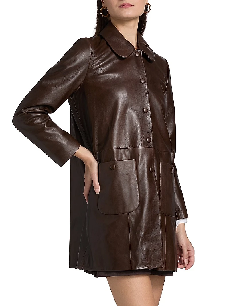 Madie Leather Coat