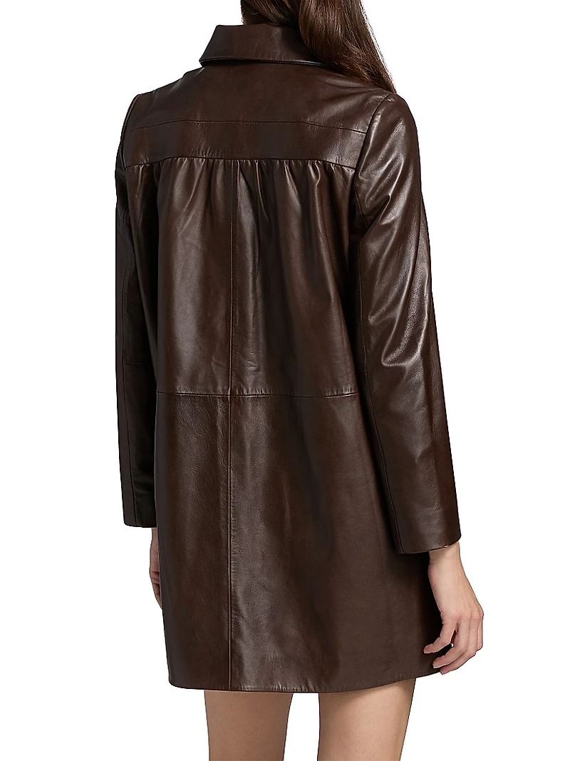 Madie Leather Coat