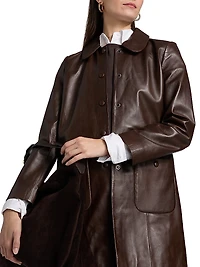 Madie Leather Coat