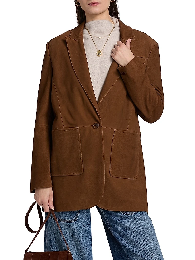 Mosty Leather Blazer