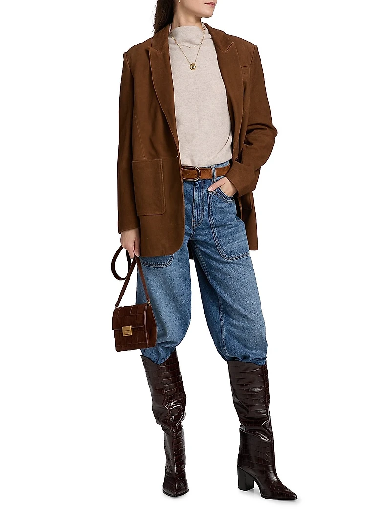 Mosty Leather Blazer