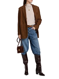 Mosty Leather Blazer