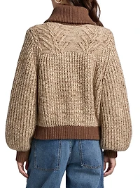 Rabel Zip-Front Cardigan