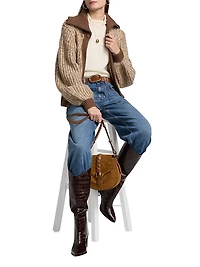 Rabel Zip-Front Cardigan