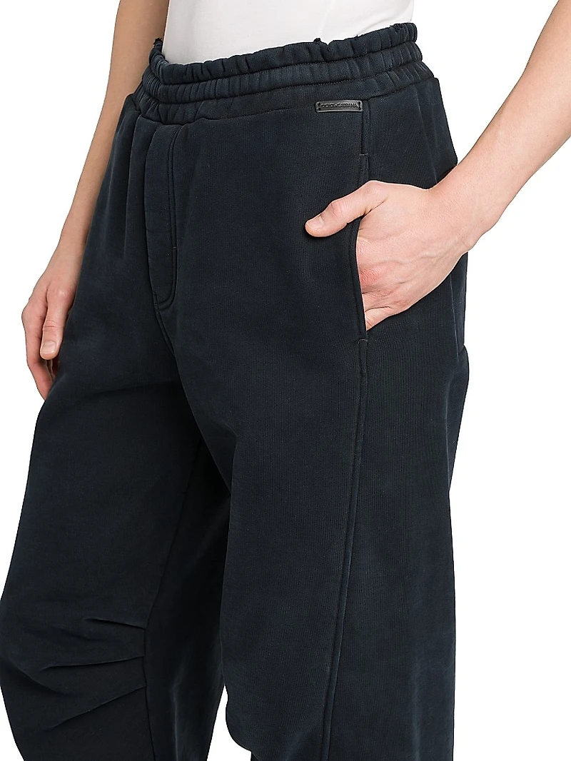 Side-Seam Cotton Sweatpants