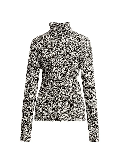Turtleneck Wool-Blend Sweater