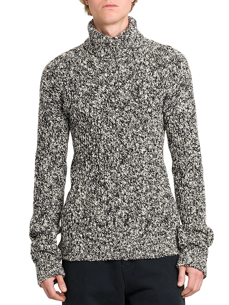 Turtleneck Wool-Blend Sweater