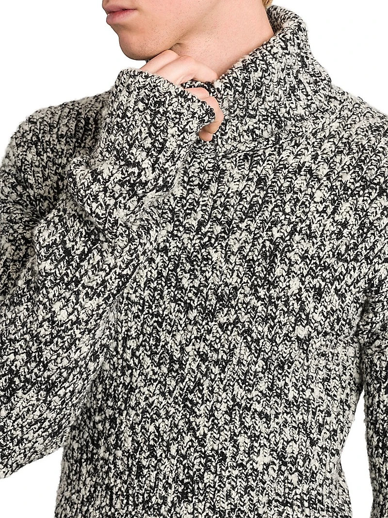 Turtleneck Wool-Blend Sweater