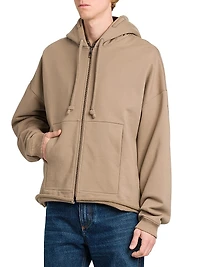 Cotton Zip-Up Hoodie