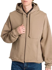 Cotton Zip-Up Hoodie
