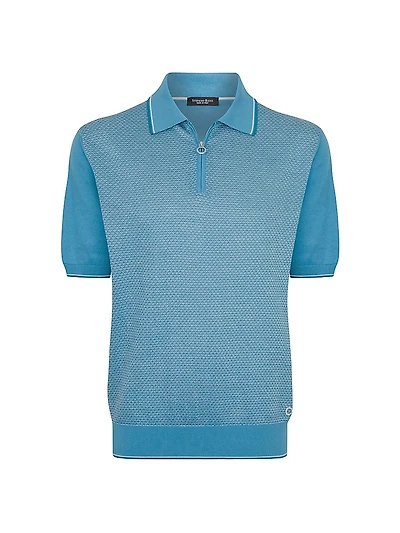 Cotton-Silk Polo Shirt