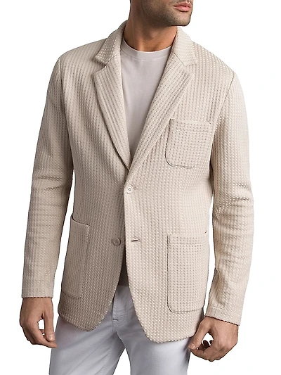 Silk and Cotton Knit Jacket
