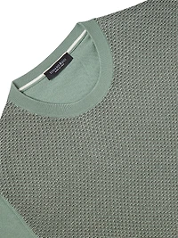 Cotton and Silk Crewneck Sweater