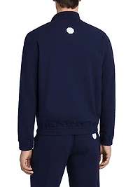 Cotton Blend Jogging Blouson Sweater