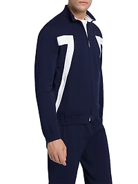 Cotton Blend Jogging Blouson Sweater