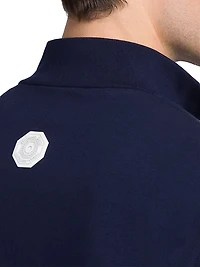 Cotton Blend Jogging Blouson Sweater