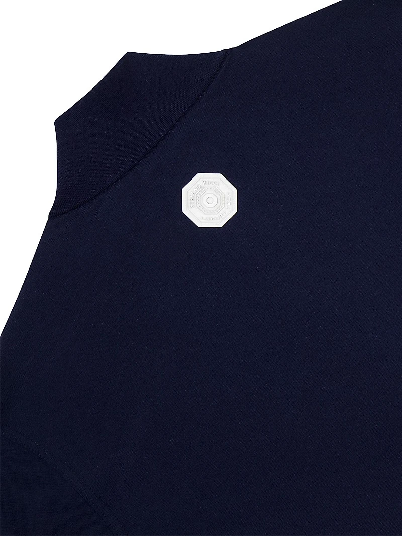 Cotton Blend Jogging Blouson Sweater