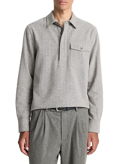 Herringbone Popover Shirt