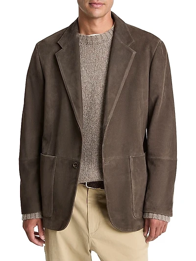 Tailored Suede Blazer