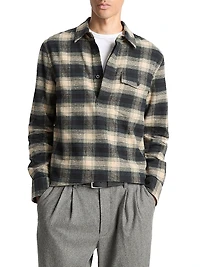 Bowden Plaid Cotton Popover Shirt