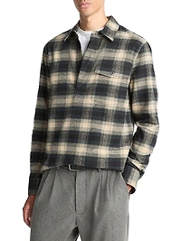 Bowden Plaid Cotton Popover Shirt