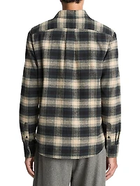 Bowden Plaid Cotton Popover Shirt
