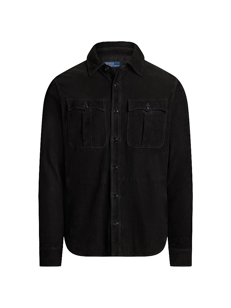 Suede Utility Overshirt
