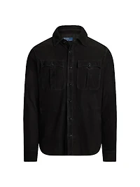 Suede Utility Overshirt